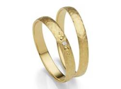 Trauring FIRETTI "Schmuck Geschenk Gold 375 Hochzeit Ehering "LIEBE"" Fingerringe Gr. 50, ohne Brillant, Gelbgold 375, 3 mm, gelb (gelbgoldfarben) Trauringe von Firetti