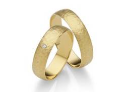Trauring FIRETTI "Schmuck Geschenk Gold 375 Hochzeit Ehering "LIEBE"" Fingerringe Gr. 52, ohne Brillant, Gelbgold 585, 5 mm, gelb (gelbgoldfarben) Trauringe von Firetti