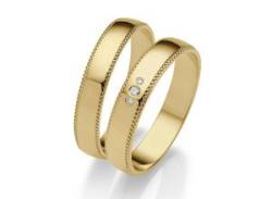 Trauring FIRETTI "Schmuck Geschenk Gold 375 Hochzeit Ehering "LIEBE"" Fingerringe Gr. 69, ohne Brillanten, Gelbgold 375, 4 mm, gelb (gelbgoldfarben) Trauringe von Firetti