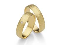 Trauring FIRETTI "Schmuck Geschenk Gold 375 Hochzeit Ehering "LIEBE"" Fingerringe Gr. 72, ohne Brillant, Gelbgold 375, 5 mm, gelb (gelbgoldfarben) Trauringe von Firetti