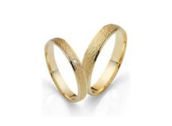 Trauring FIRETTI "Schmuck Geschenk Gold 750 Hochzeit Ehering "LIEBE"" Fingerringe Gr. 50, ohne Brillant, Gelbgold 585, 4 mm, gelb (gelbgoldfarben) Trauringe von Firetti