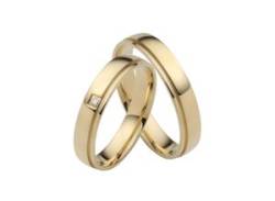 Trauring FIRETTI "Schmuck Geschenk Gold 750 Hochzeit Ehering "LIEBE"" Fingerringe Gr. 72, ohne Brillant, Gelbgold 375, 4 mm, gelb (gelbgoldfarben) Trauringe von Firetti