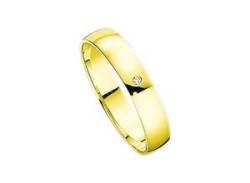 Trauring FIRETTI "Schmuck Geschenk Gold Hochzeit Ehering "LIEBE"" Fingerringe Gr. 16,5, 0,01 ct SI = kleine Einschlüsse mit Brillant, Gelbgold 375, 3 mm, gelb (gelbgoldfarben) Trauringe von Firetti