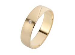 Trauring FIRETTI "Schmuck Geschenk Gold Hochzeit Ehering "LIEBE"" Fingerringe Gr. 16,5, 0,01 ct SI = kleine Einschlüsse mit Brillant, Gelbgold 375, 5 mm, gelb (gelbgoldfarben) Trauringe von Firetti