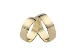 Trauring FIRETTI "Schmuck Geschenk Gold Hochzeit Ehering "LIEBE"" Fingerringe Gr. 16,5, ohne Brillant, Gelbgold 375, 6 mm, gelb (gelbgoldfarben) Trauringe von Firetti