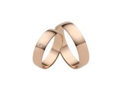 Trauring FIRETTI "Schmuck Geschenk Gold Hochzeit Ehering "LIEBE"" Fingerringe Gr. 17,5, ohne Brillant, Roségold 375, 5 mm, rosegold (roségoldfarben) Trauringe von Firetti