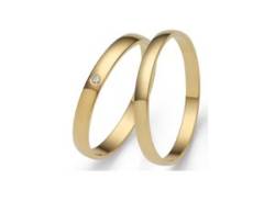 Trauring FIRETTI "Schmuck Geschenk Gold Hochzeit Ehering "LIEBE"" Fingerringe Gr. 58, ohne Brillant, Gelbgold 375, 2,5 mm, gelb (gelbgoldfarben) Trauringe Made in Germany, wahlweise mit oder ohne Brillant von Firetti