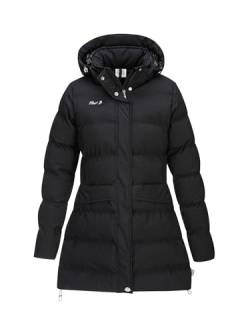 First B Damen Steppmantel Akana, Winterjacke, wasserdicht, winddicht, atmungsaktiv black 44 von First B