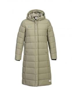 First B Damen Steppmantel Amalia, langer Wintermantel, Steppparka, winddicht, wasserabweisend olive 40 von First B