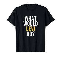 Name Levi T-Shirt von First Name Gifts Men