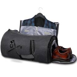 Handgepäck-Kleidertasche, Kleider-Reisetasche | 2-in-1-Anzugtasche für die Reise mit Schultergurt | Weekender-Tasche für Reisen und Geschäftsreisen, Reisetasche für Männer und Frauen von Firulab