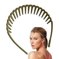Stirnbänder für Damen | Haarhandband zum Waschen des Gesichts,ABS-Zahnkamm, Welle, rutschfest, bequem, flexible Stirnbänder für Mädchen, Männer und Frauen Firulab von Firulab