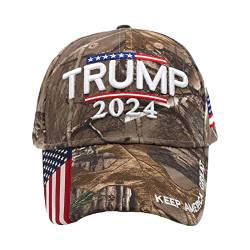 Trump 2024 Hats Keep America Great Campaign Hat, Präsident Trump 2024 Cap für Männer und Frauen, atmungsaktive und verstellbare Unisex-Baseballmütze von Firulab