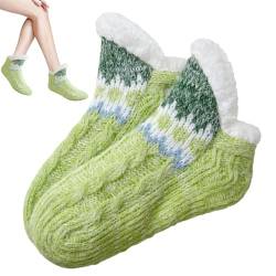 Warme Fuzzy-Socken - Dehnbare Bodensocken für den Winter mit hoher Elastizität,Haushaltskleidung für Wohnzimmer, Arbeitszimmer, Spielzimmer, Schlafzimmer, Lounge, Esszimmer Firulab von Firulab
