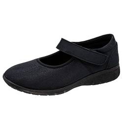 Fischer Markenschuh Damen, Frauen Hausschuhe,Wechselfußbett,Latschen,Schlappen,gaeste-Hausschuhe,hausschlappen,hofschuh,Schwarz,38 EU / 5.5 UK von Fischer Markenschuh