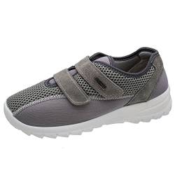 Fischer Markenschuh Damen, Frauen Hausschuhe,Wechselfußbett,bequem-Schuhe,Komfortschuhe,Gummi-Laufsohle,Women's,Woman,Lady,Grau,37 EU / 4.5 UK von Fischer Markenschuh