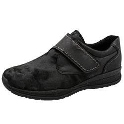 Fischer Markenschuh Herren, Männer Hausschuhe,Wechselfußbett,hofschuh,pantine,treter,finken,schlapen,Home-Slipper,Schwarz,43 EU / 9.5 UK von Fischer Markenschuh