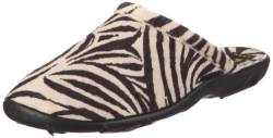 Fischer Damen Paula Zebra Hausschuhe, Beige/beigeschwarz, 36 von Fischer