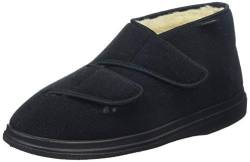 Fischer Herren Ortho Flache Hausschuhe, Schwarz Schwarz 222, 37 EU X-Weit von Fischer