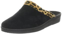 Fischer Luisa Tiger 423202, Damen Pantoffel, Schwarz (schwarz 222), EU 41 von Fischer