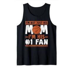 Ich bin nicht nur seine Mutter, ich bin sein #1 -Fan Lustiger Basketballspieler Tank Top von Fish Gifts Funny Fishing Shirts Men Women Kids