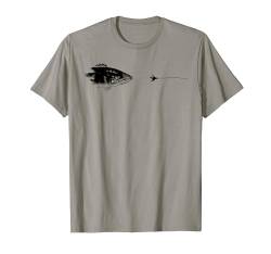 Graphic Fliegenfischen Hakenschnur - Fisch Smallmouth Bass T-Shirt von Fishing Gift for Men & Women