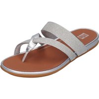 Fitflop GRACIE SHIMMERLUX STRAPPY SANDALS Zehentrenner Silver von FitFlop