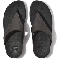 Fitflop LULU GLITZ Zehentrenner, Keilabsatz, Sommerschuh, Microwobbleboard - komfortables Fußbett von FitFlop