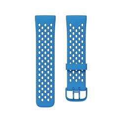 Fitbit Offizielles Sportarmband Armband Versa 3/4 und Sense 2, Cerulean/Deep Ocean - Large von Fitbit