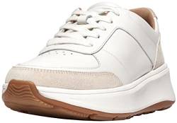 FitFlop Damen F-Mode Leather/Suede Flatform Sneakers Platform, Urban White, 37 EU von Fitflop