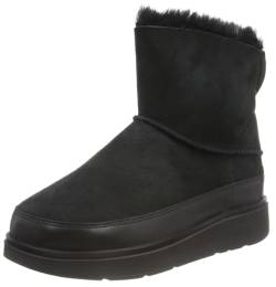 FitFlop Damen GEN-FF Mini Double-Faced Shearling Winter Boots, Schwarz, 39 EU von Fitflop