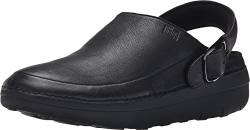 Fitflop Damen Gogh Pro Super Light Leather Clogs, Schwarz, 38 EU von Fitflop