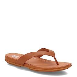 Fitflop Damen Gracie Leather FLIP-Flops Flache Sandale, Light Tan, 42 EU von Fitflop