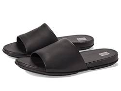 Fitflop Damen Gracie Leather Pool Slides Hausschuh, All Black, 39 EU von Fitflop