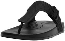 Fitflop Damen Iqushion Zehensteg Flache Sandale, Schwarz, 37 EU von Fitflop