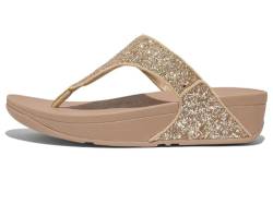 Fitflop Damen LULU Glitter Toe-Thongs Sandale, Latte Beige, 37 EU von Fitflop