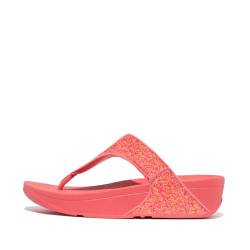 Fitflop Damen LULU Glitter Toe-Thongs Sandale, Rosige Koralle, 37 EU von Fitflop
