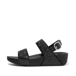 Fitflop Damen Lulu Keilsandale, Schwarz Glitter, 37 EU von Fitflop