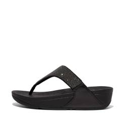 Fitflop Damen Lulu Opul Zehentrenner Sandale, Schwarz, 37 EU von Fitflop