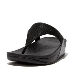 Fitflop Damen Lulu Shimmerlux Zehenkappe Schiebe-Sandalen, Schwarz, 36 EU von Fitflop