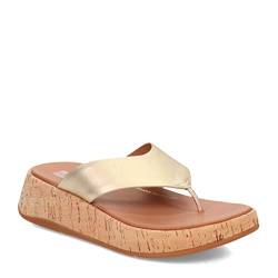 Fitflop Damen Mwb Zehensteg Flache Sandale, Platin, 39 EU von Fitflop