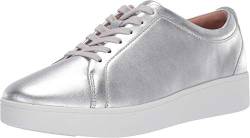 Fitflop Damen Rally Leder Sneaker, Silver, 41 EU von Fitflop