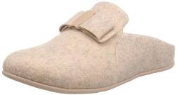 Fitflop Damen Shuv Cushy Filzpantoffeln Hausschuh, beige, 38 EU von Fitflop