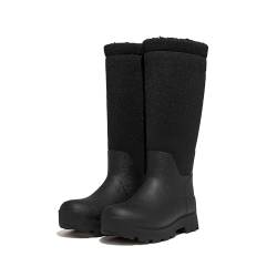 Fitflop Damen Wonderwelly ATB Regenstiefel mit Fleece-Linded Gummistiefel, Schwarz, 36 EU von Fitflop