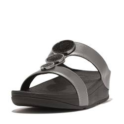 Fitflop Halo Bead-circle Metallic H-bar Slides EU 37 von Fitflop