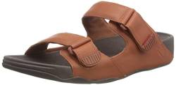 Fitflop Herren Gogh MOC Slide-Leather Sandalen, Dark Tan, 40 EU von Fitflop