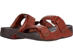 Fitflop Herren Gogh MOC Slide-Leather Sandalen, Dark Tan, 44 EU von Fitflop