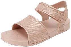 Fitflop Kids Iqushion Pearlised Sandal with Backstrap Flipflop, Rose Gold, 43 EU von Fitflop