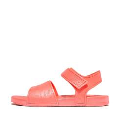 Fitflop Mädchen Iqushion Kids Junior Shimmer Ergonomic B/S Sandale, Rosige Koralle, 34 EU von Fitflop