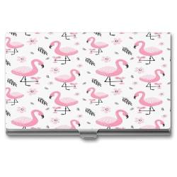 Visitenkartenetui Namenskartenhalter Tasche Visitenkartenhalter Für Männer Und Frauen Flamingo von Fitspi